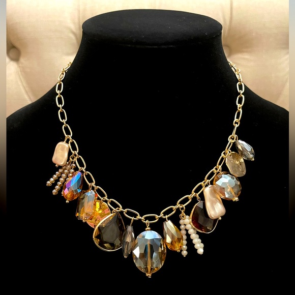 Multi-Bead Statement Necklace 18"+
3" extender - Picture 3 of 5